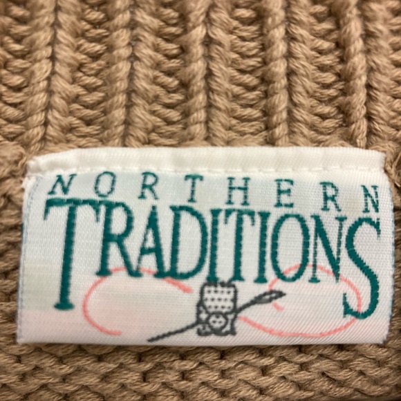 Vintage Northern Traditions 100% Cotton Cardigan knit buttons, size Large EUC - Picture 6 of 10